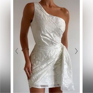 Showpo Elegant White One-Shoulder Dress